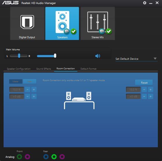 asus realtek hd audio manager headset with mic